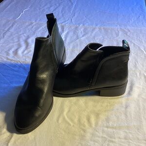 Merona Sleek Black Ankle Booties